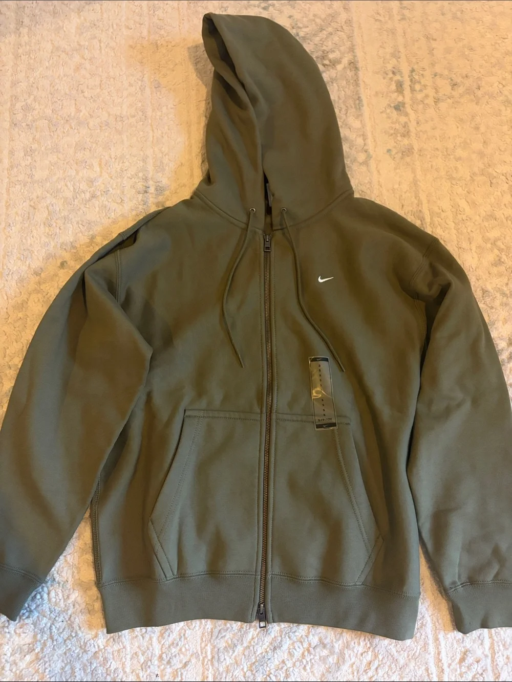 Nike Men’s Olive Green Performance Full-Zip Hoodie (REACH OUT and OFFER)